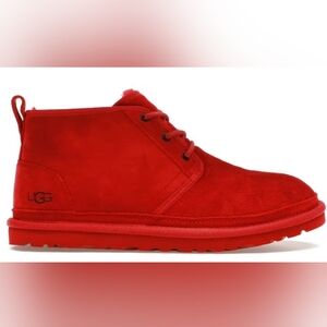 Ugg nuemel red suede booties
